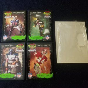 Coca Cola Monsters of Gridiron 1994 NFL cards, set of 4